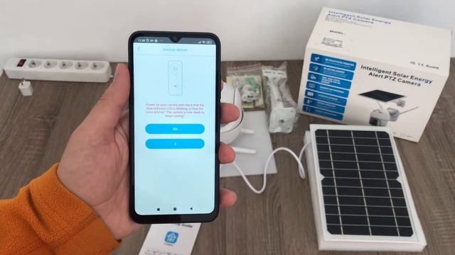 PTZ IP камера видеонаблюдения UKC Q5 с солнечной панелью / Распаковка / Обзор приложения (Android) смотреть онлайн