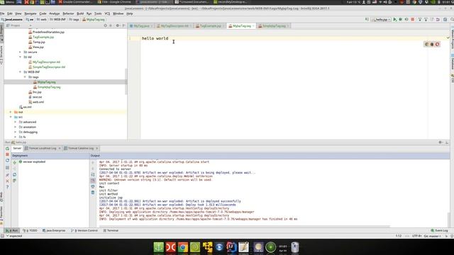 Java EE 41: WebXml 14: Создание тега на JSP странице смотреть онлайн