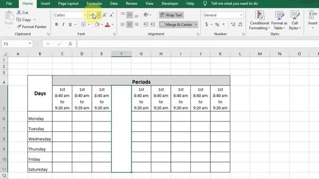 How to make time table in Microsoft Excel 2019 смотреть онлайн