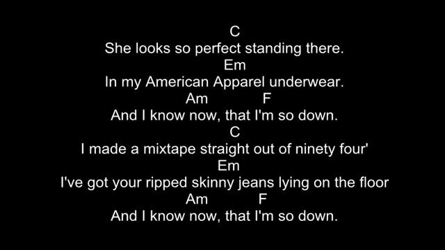 5 SOS - She Look So Perfect Lyrics And Chords Guitar Tutorial смотреть онлайн