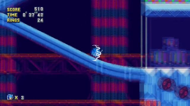 Sonic Mania (Fan Game) - Studiopolis Zone - Speed Run (01:06.19) смотреть онлайн