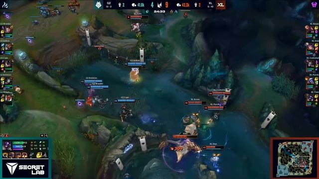 G2 vs XL Highlights | LEC Spring 2021 W8D1 | G2 Esports vs Excel смотреть онлайн