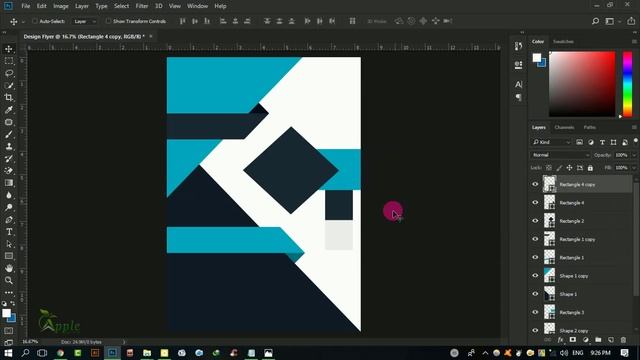 A4 Flyer Design Tutorial in Adobe Photoshop CC смотреть онлайн