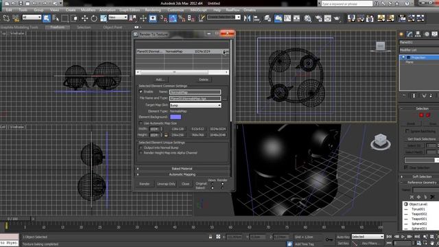 3ds max_Запекание текстур_Normal map_By Joe Mitchell.. смотреть онлайн