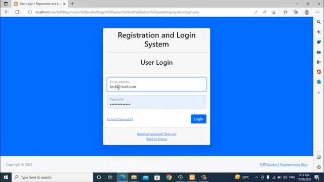 User Registration System in Admin panel Php MySQL with SA Tech смотреть онлайн