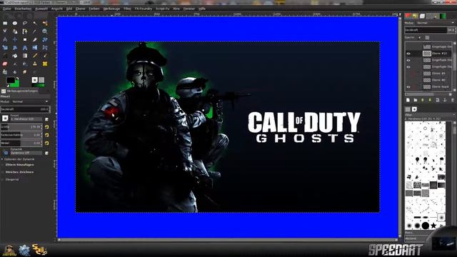 Speedart - Creating a Call of Duty Ghost Wallpaper смотреть онлайн