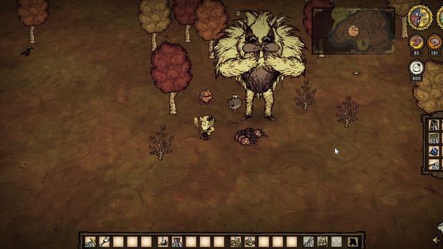 Killing bearger using 300 monster meat in Don't starve together смотреть онлайн