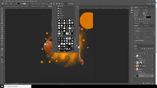 Adobe Photoshop Tutorial l Sports Poster Design (Kobi Bryant) смотреть онлайн