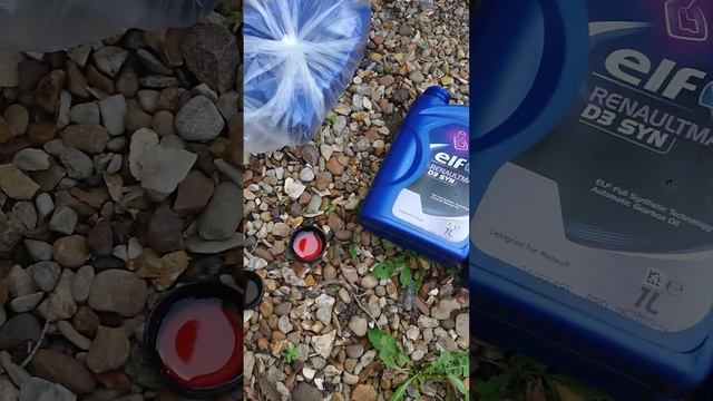 Масло после частичной замены Акпп Renault Clio 3 2007 года.