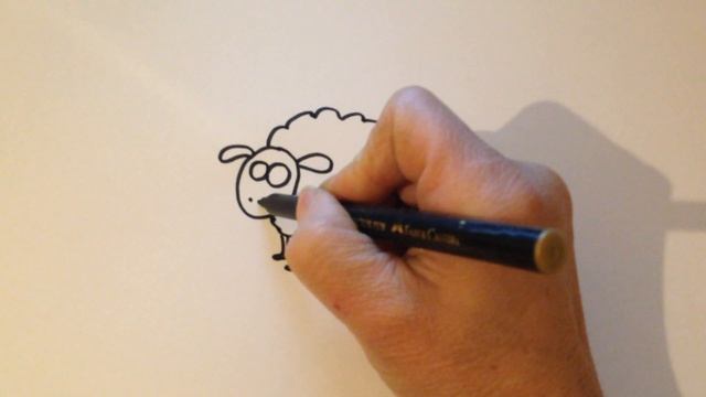 Учимся рисовать барашек Шон Shaun the sheep смотреть онлайн