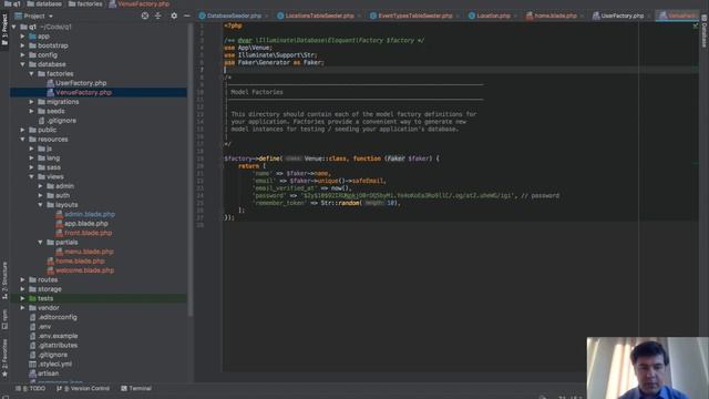 [Live-Coding] Laravel Real Estate Venues: Part 4/7 - DB Seeds смотреть онлайн