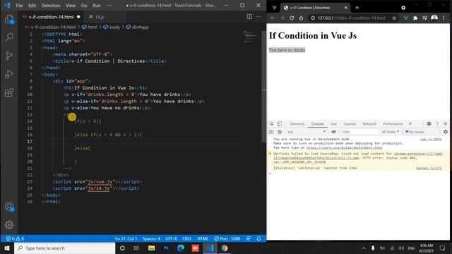 v-if, v-else-if and v-else Conditions | Directives | VUE JS 2 [Arabic] #vue_js_2 смотреть онлайн