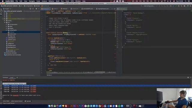 Personal Website with React - Navbar Link Colors and Item Component смотреть онлайн