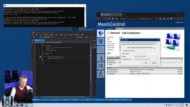 MeshCentral - Agent Invite Codes смотреть онлайн