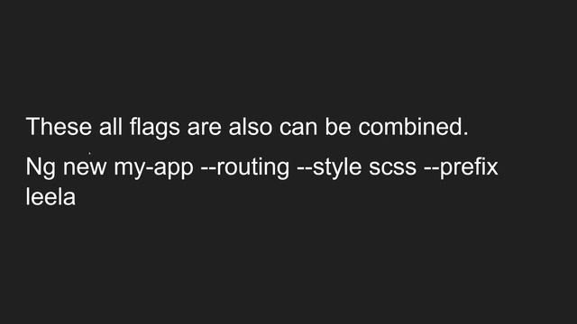 5. Different types of options available in the ng new command for creating Angular App - Angular CL смотреть онлайн