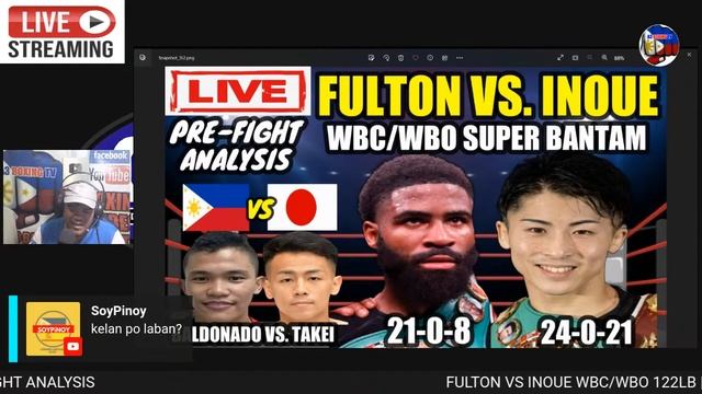 FULTON VS INOUE WBC/WBO 122LB | BALDONADO VS TAKEI | PRE FIGHT ANALYSIS смотреть онлайн