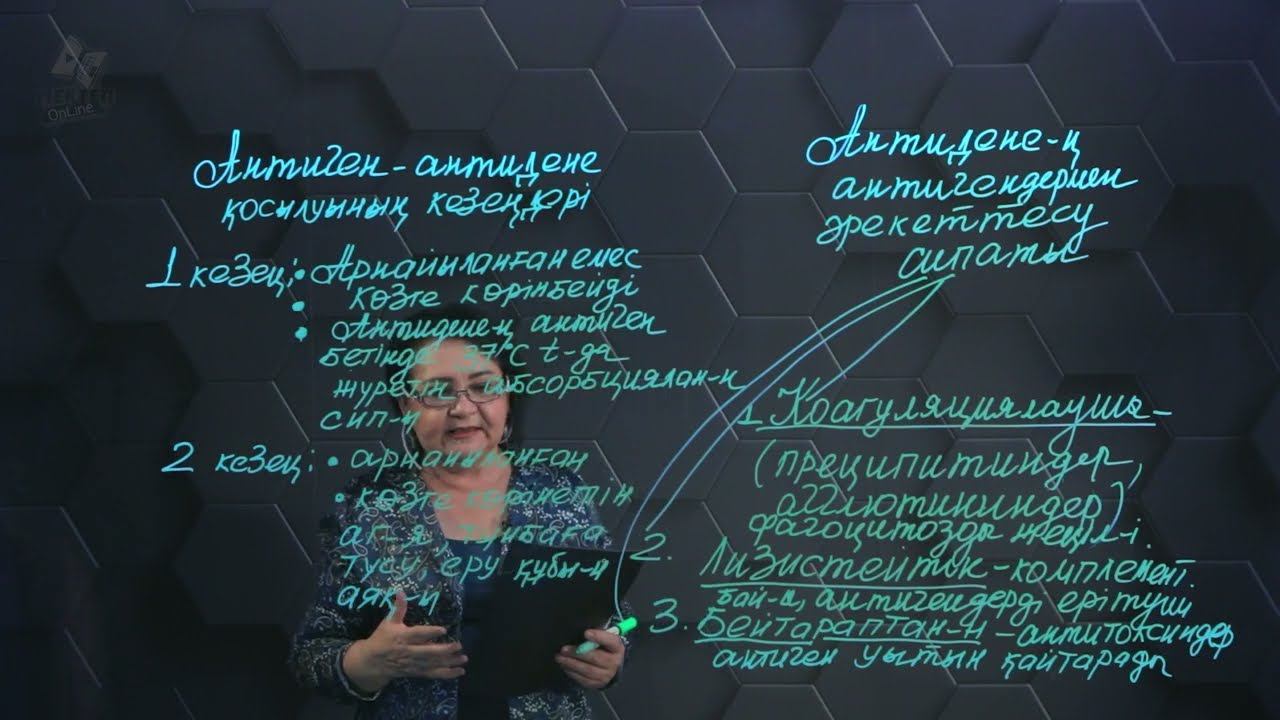 Антиген мен антидененің әрекеттесу механизмі. 3 бөлім. 11 сынып. смотреть онлайн