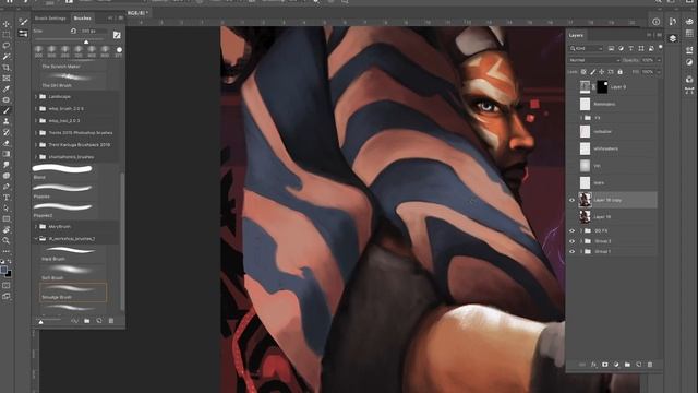 I am No Jedi - Photoshop Painting Process смотреть онлайн
