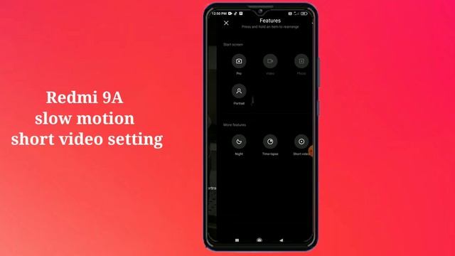 Redmi 9A Camera Slow Motion Short Video Settings Tips And Tricks