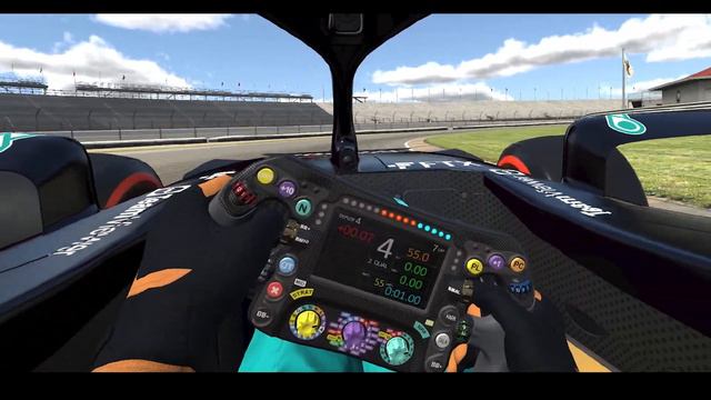 VR: Driver's Eye of Mercedes W12 F1 Car - Indy Road Course смотреть онлайн