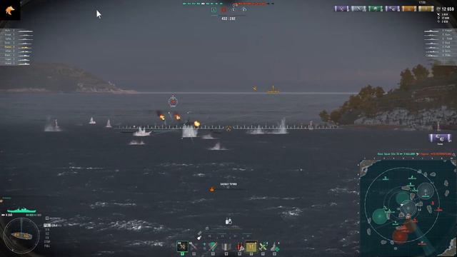 WoWs. Тестовый сервер. Zao. 107к+ урона смотреть онлайн