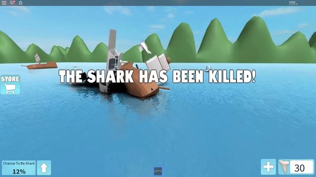Ужасная акула сьела лодку и людей Массовая охота на акул РОБЛОКС ШАРК Как я стал акулой Мульт игра смотреть онлайн