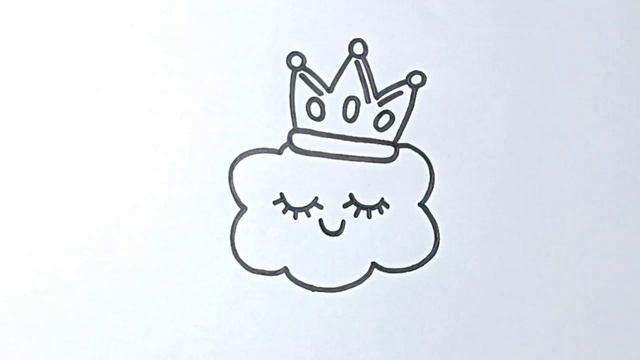 how to draw a cloud easy / как легко нарисовать облако??? смотреть онлайн