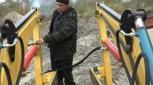 соеденить шланги гидравлики куна,как?