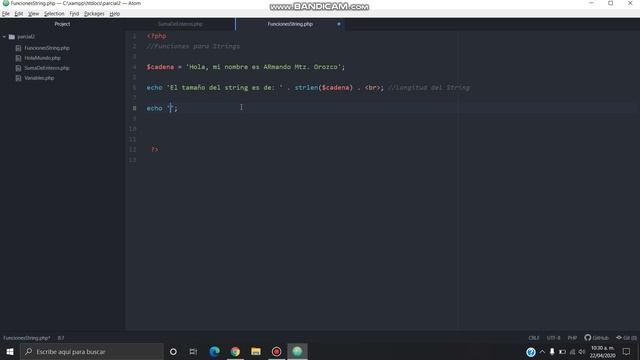 Funciones String PHP 1 смотреть онлайн