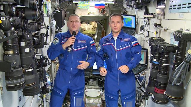 Поздравление с МКС - Нашей КАЧЕ - 110 лет! смотреть онлайн