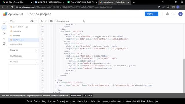 [PW Klik Url]CRUD , TABEL, DOWNLOAD EXCEL Menggunakan Apps Script смотреть онлайн