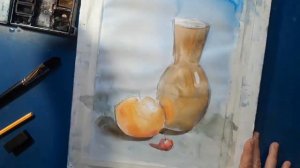 Натюрморт акварелью для начинающих  Поэтапное ведение