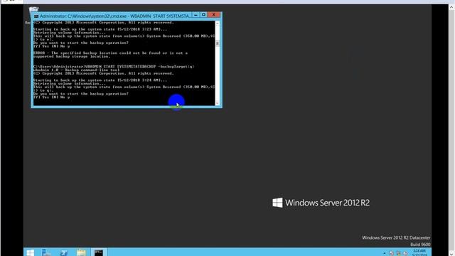 Backup With Command wbadmin смотреть онлайн