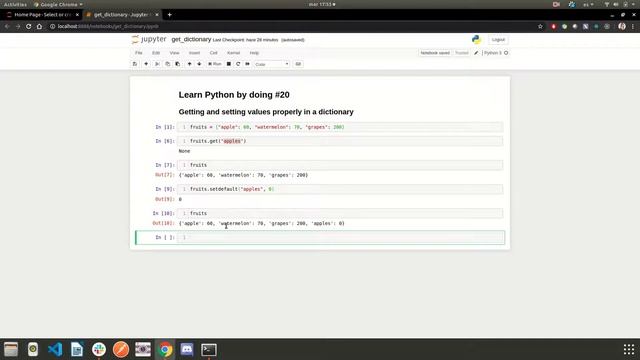 getting and setting values properly in a dictionary смотреть онлайн