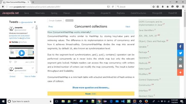 How ConcurrentHashMap works internally?
| javapedia.net смотреть онлайн