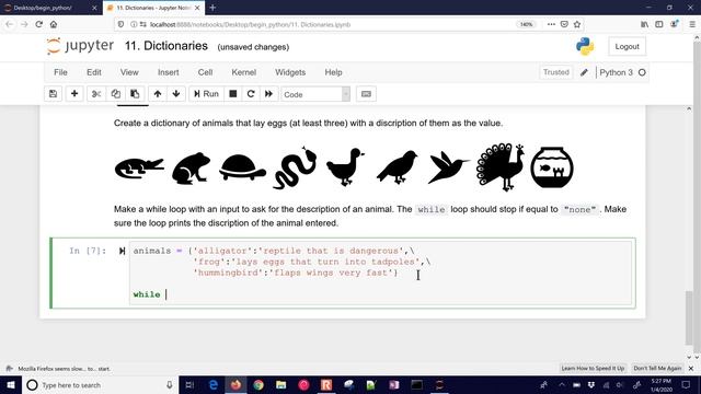Python ? Dictionaries смотреть онлайн