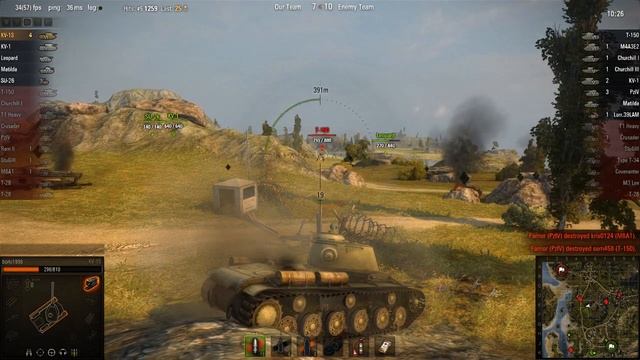 WOT: Hills - KV-1S - 8 frags - смотреть онлайн