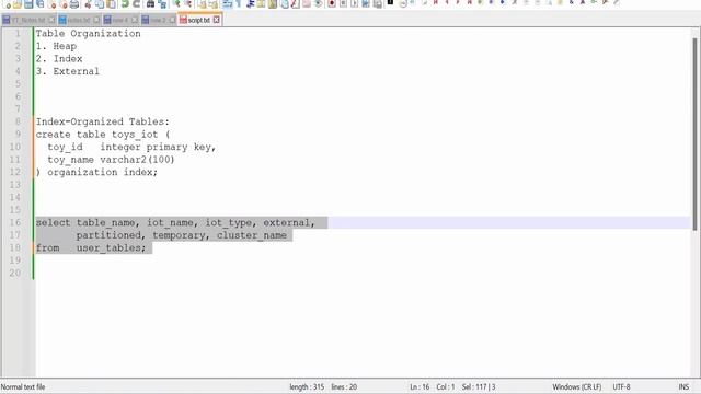 What are Index Organized Table (IOT), External Organized Table in Oracle Database, Oracle SQL смотреть онлайн