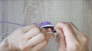 Смена цвета нити при вязании по спирали (способ 2)  (видео 26)     Вязание крючком