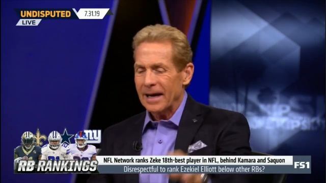 Undisputed | Shannon REACT to NFL Network ranks Zeke 18th-best player in NFL, behind Kamara & Saquo смотреть онлайн