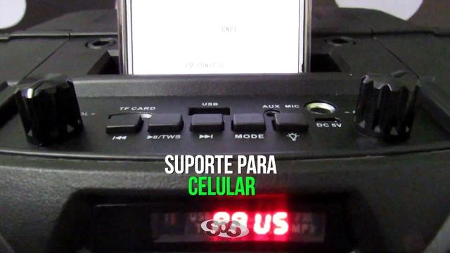 Caixa De Som Bluetooth De Alta Potência Com LED 2x20W ZQS-8211 смотреть онлайн