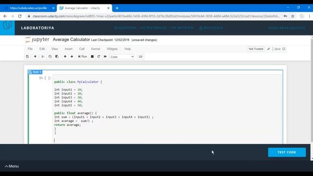 Uzbekcoders.uz Saytidan Sertifikat Olish (Android Developer) | IT Learning