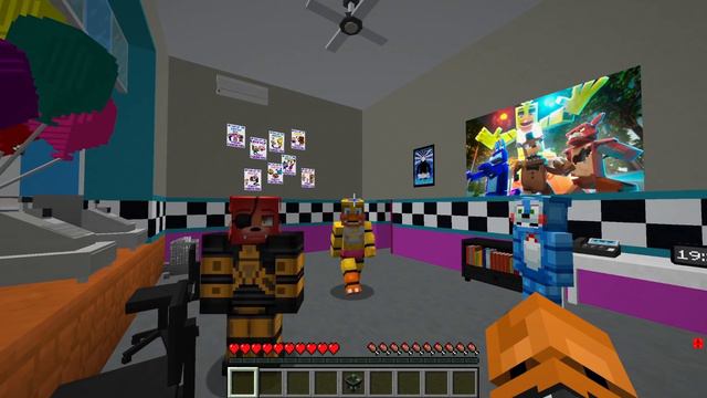 Glamrock Freddy TIME TRAVEL in Minecraft Security Breach смотреть онлайн