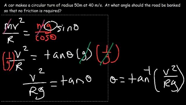 Centripetal Acceleration & Force - Circular Motion, Banked Curves, Static Friction, Physics Problem смотреть онлайн