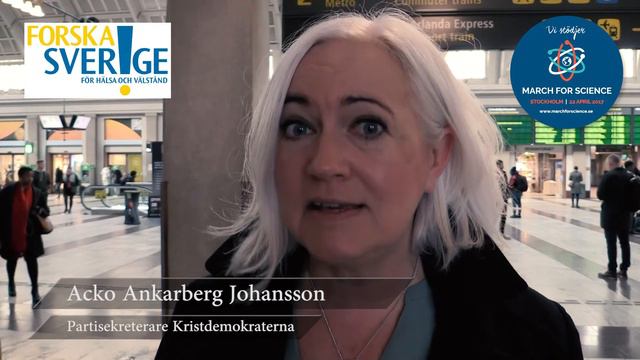 Varför stödjer du March for Science? Acko Ankarberg Johansson, partisekreterare Kristdemokraterna смотреть онлайн