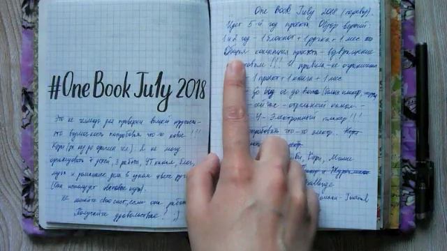 Обзор планера за Июнь-2018. #OneBookJuly2018 / Planner Flip Through June-2018 смотреть онлайн