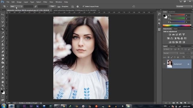 Landscape to Portrait with fix Ratio in Photoshop || Urdu / Hindi смотреть онлайн