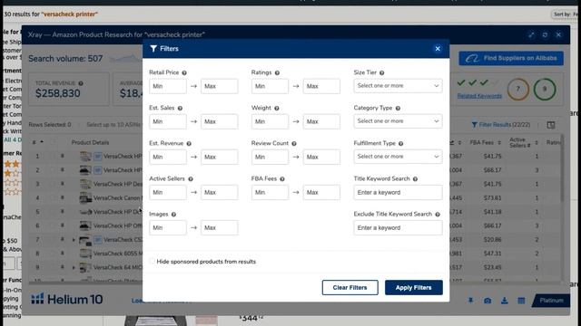 HELIUM 10 Tutorial Español | COMO BUSCAR PRODUCTOS CON FILTROS AVANZADOS смотреть онлайн