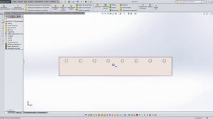 Solidworks. Массивы в детали