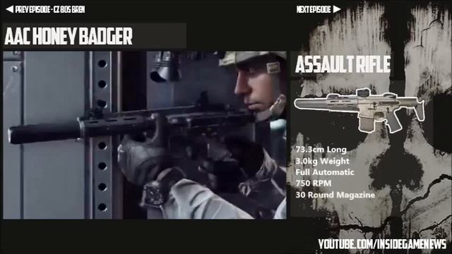 Call of Duty: Ghosts - Weapon Review - "AAC Honey Badger" (Assault Rifle) смотреть онлайн